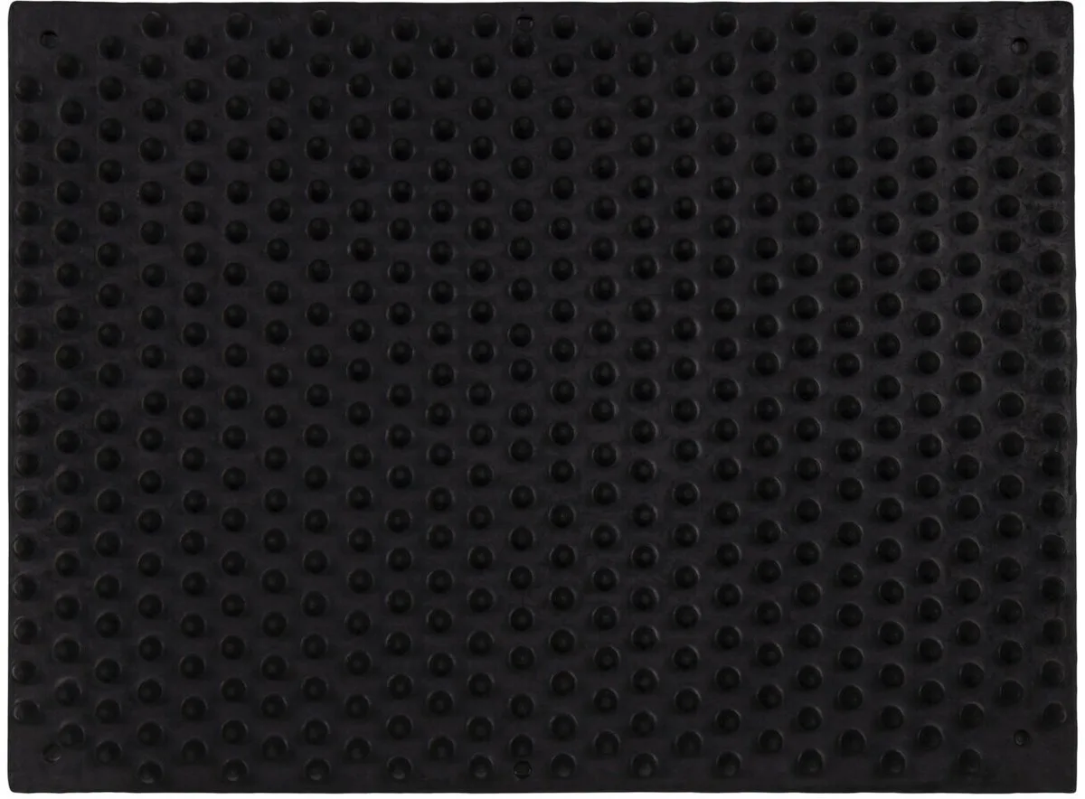 SCHUUR/MASSAGE MAT 30X40CM van QHP in Zwart – productfoto