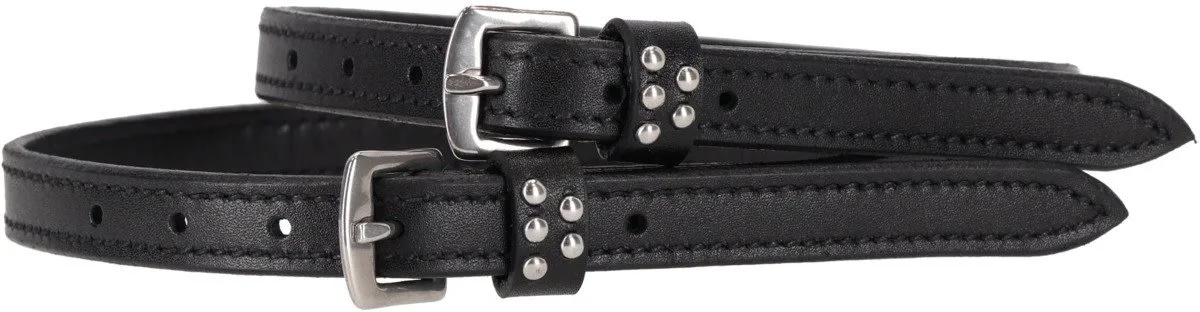 Spoorriempjes Avenna Black | Zwepen/ Sporen paard van QHP in Zwart – productfoto