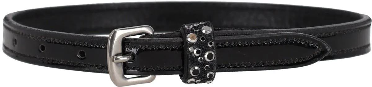 Sporenriempjes Lagos Black | Zwepen/ Sporen paard van QHP in Zwart – productfoto