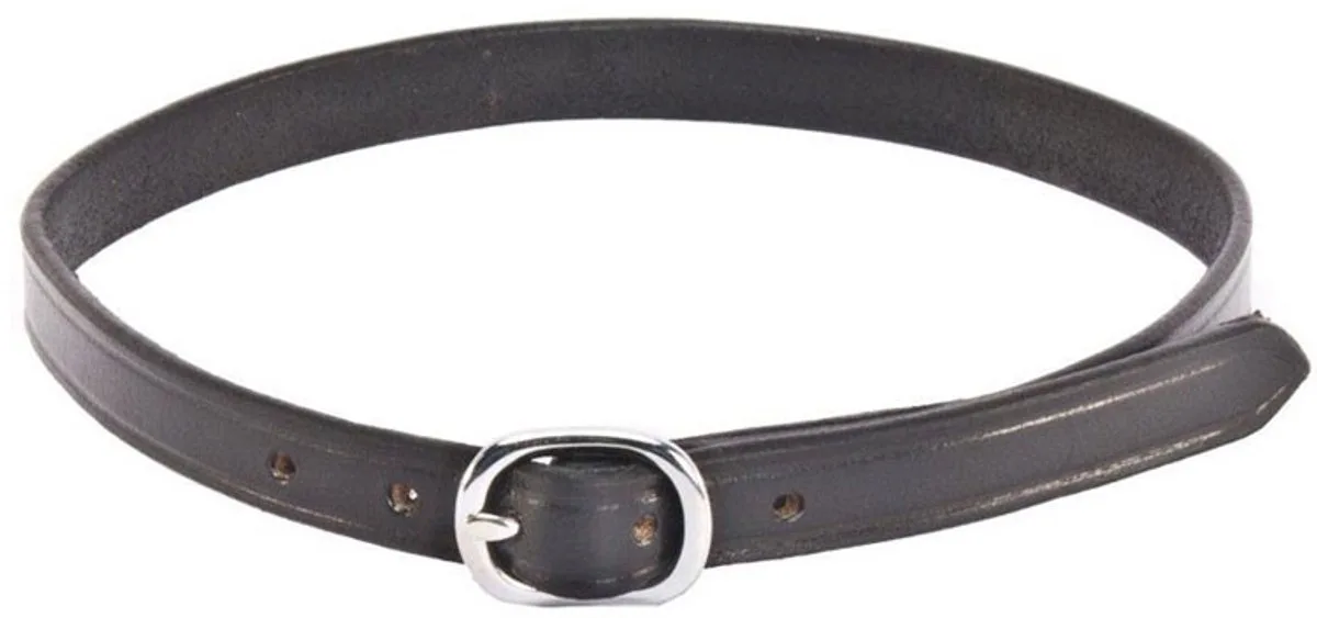 Sporenriempjes Leder Basic de QHP en Noir – photo produit