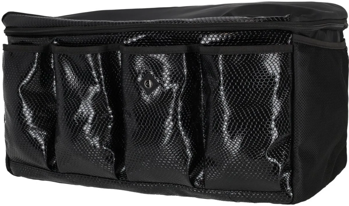 Stableorganizer - Stal Opbergtas Croco - 50 x 30 x 30 cm by QHP in Black – product photo