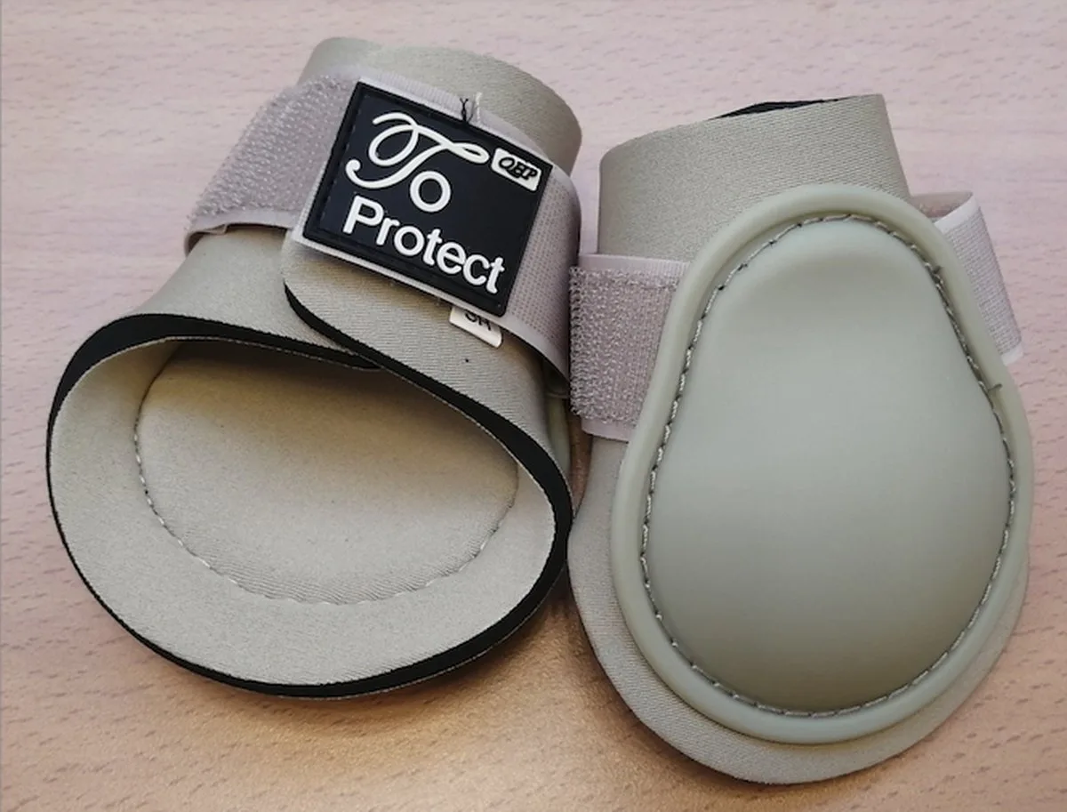 Strijklappen Protect shetland van QHP in Beige – productfoto