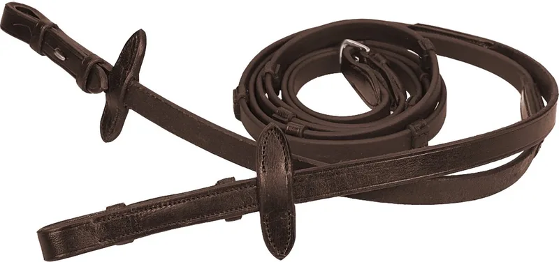Teugel biothane met stops - Full by QHP in Brown – product photo
