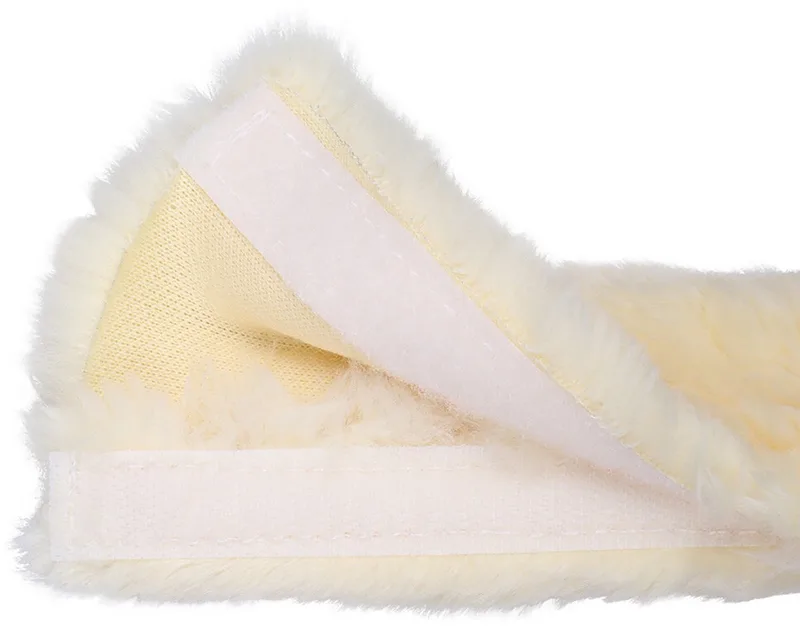 Teugel Bontset Creme - 45 CM | Hoofdstel accessoires paard fra QHP – produktbillede
