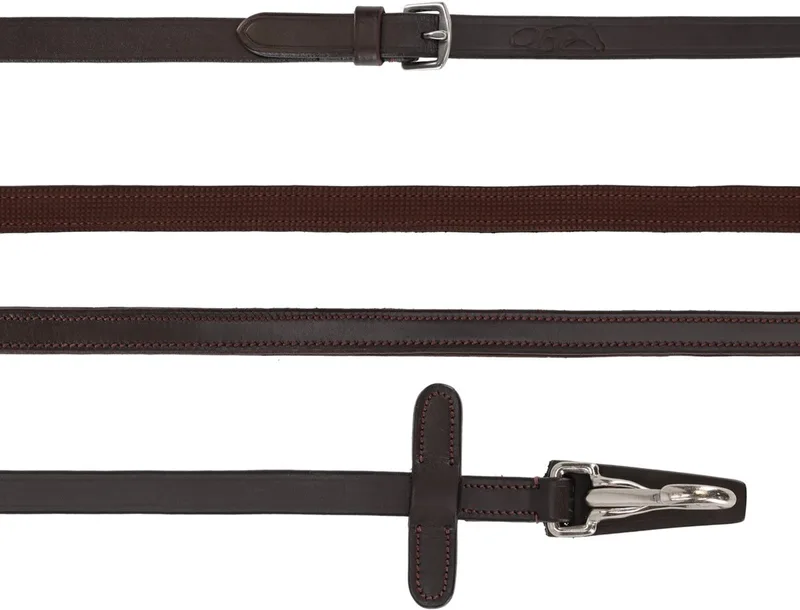 TEUGEL EENZIJDIG ANTI-SLIP MET CLIP by QHP in Zwart-paars – product photo