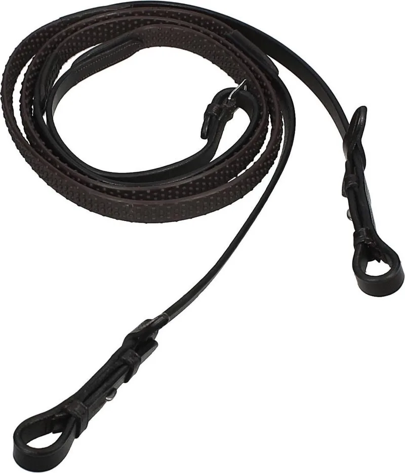 Teugel rubber Soft m/blinde sluitingen by QHP in Brown – product photo