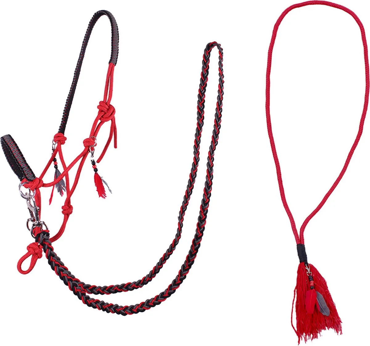 Touwhalster Combi Liberty - pony de QHP en Rouge – photo produit