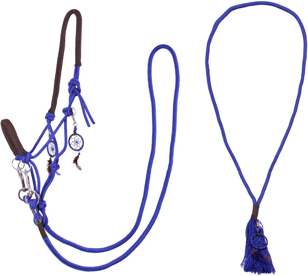 Touwhalster - Combi Neckrope - Liberty - Full fra QHP i Kobaltblauw – produktbillede