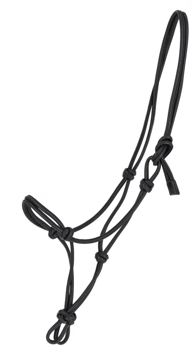Touwhalster Liberta - Leer - Maat Cob de QHP en Noir – photo produit