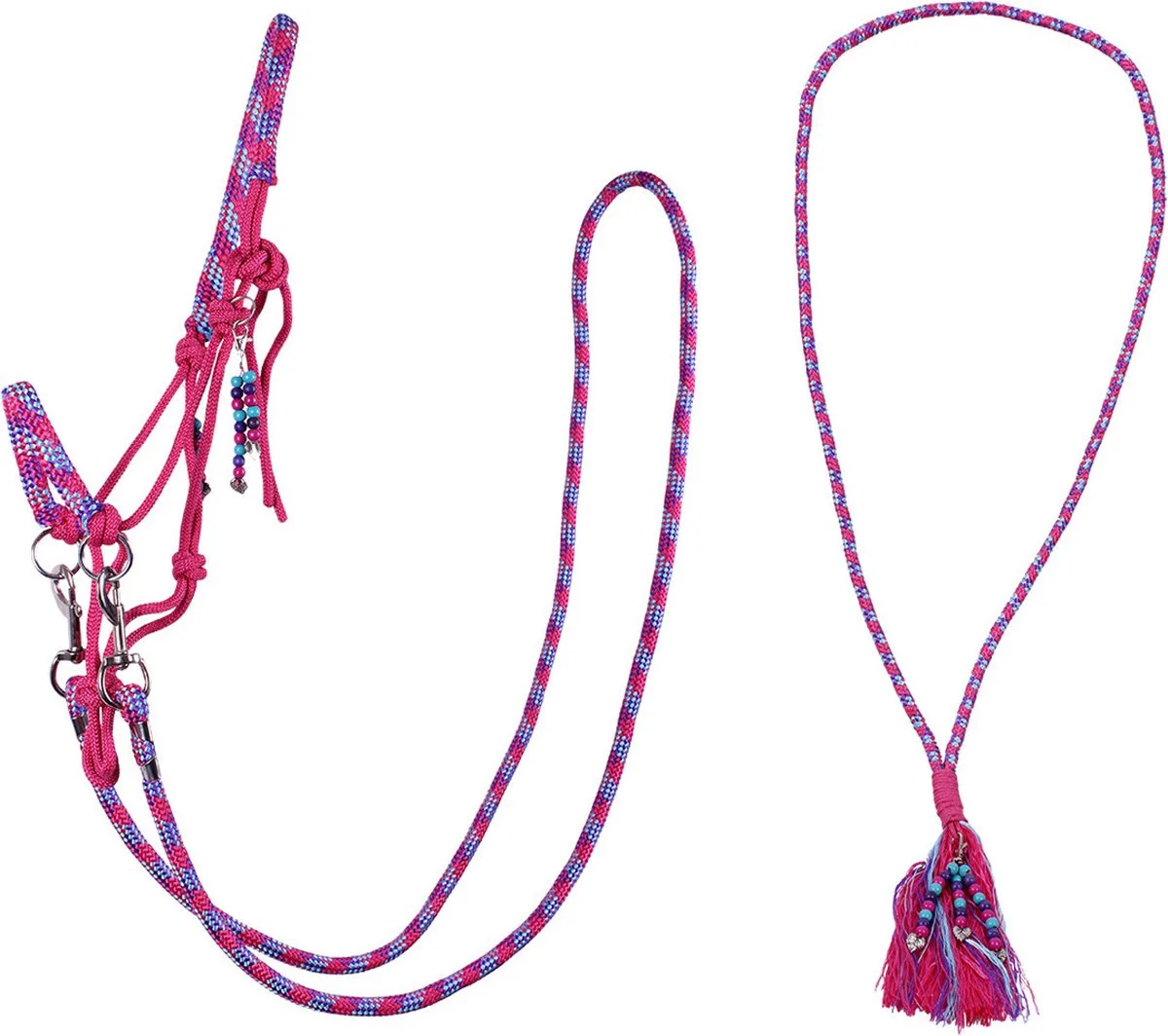 Touwhalster & Neckrope Liberty - Shetlander de QHP en Fuchsia – photo produit