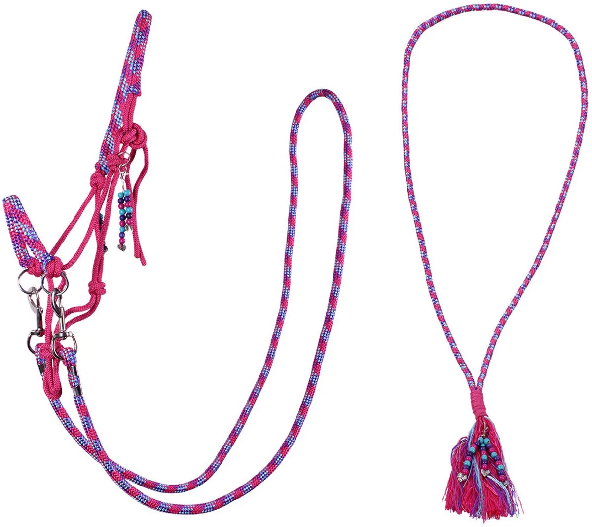 Touwhalster & Neckrope Liberty - Xtra Full de QHP en Fuchsia – photo produit