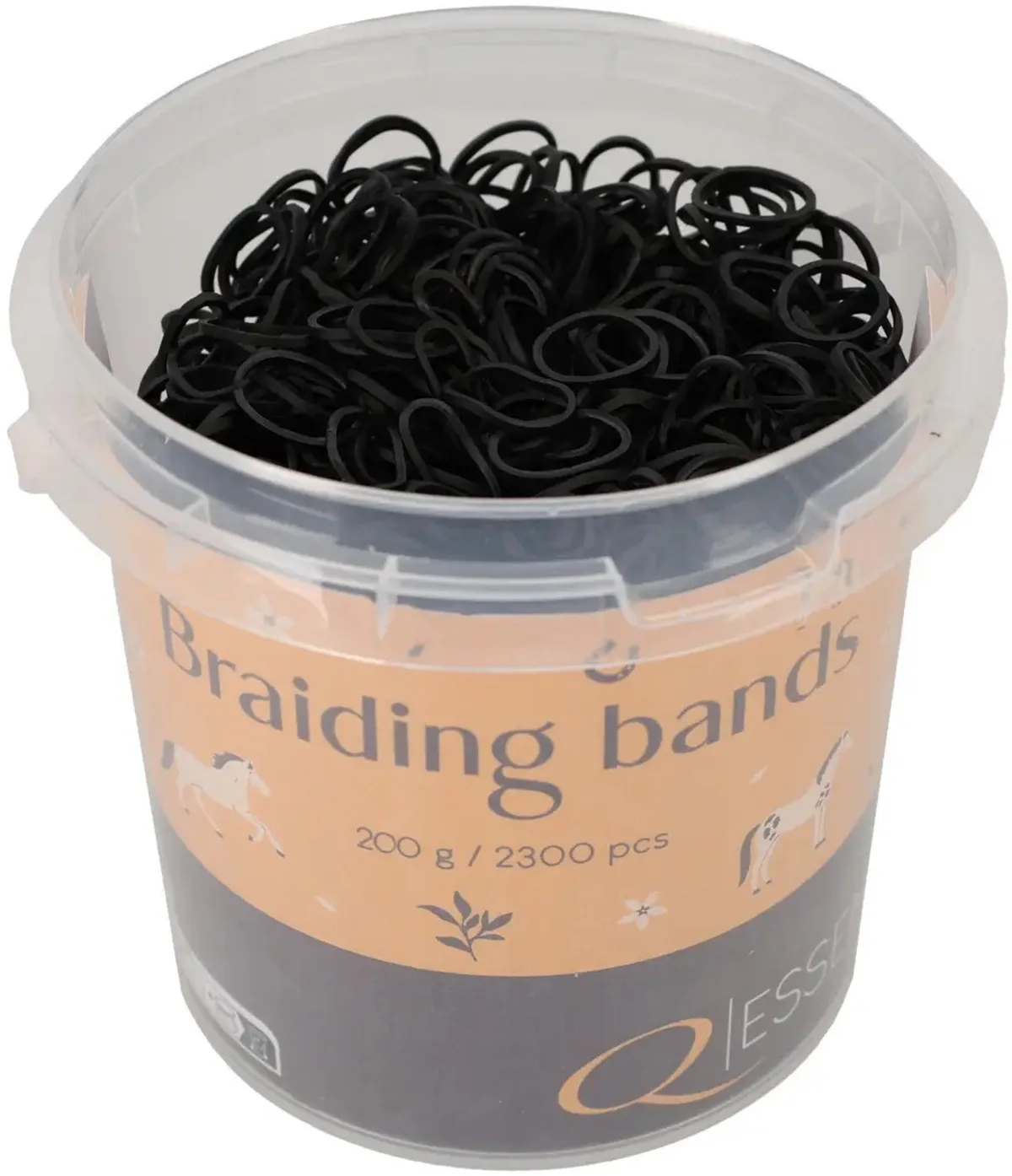 Vlechtbanden QHP 200g by QHP in Black – product photo