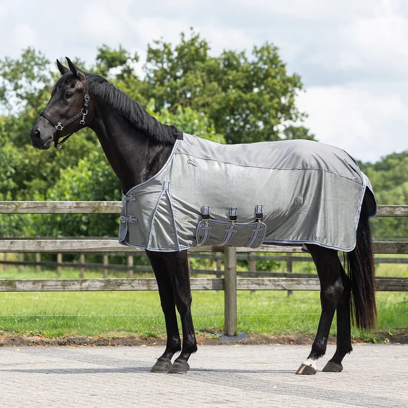 Vliegendeken Qhp Combo Met Hals - 130/175 by QHP in Grey – product photo