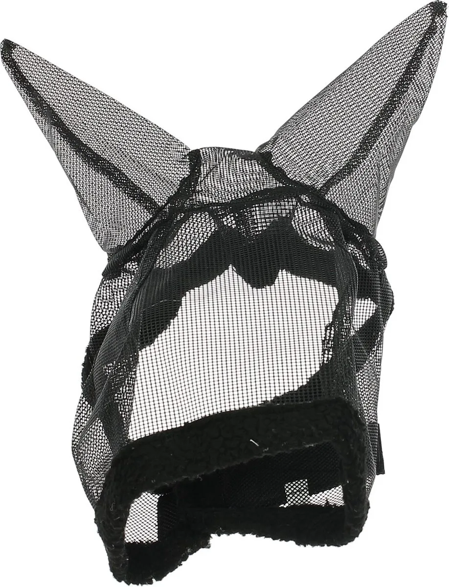Vliegenmasker met oren - zwart - Pony van QHP – productfoto