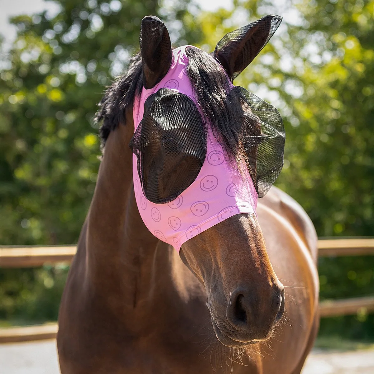 Vliegenmasker Super Bug - Collection - Cheery Pink - Maat Full van QHP – productfoto
