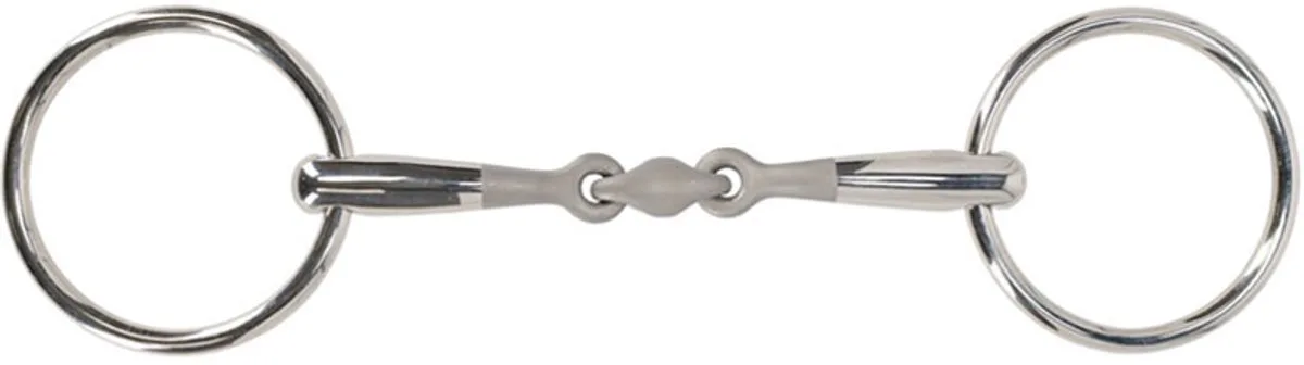 Watertrens Dubbel Gebroken Anatomisch 14 mm Sandblasted - 9,5 by QHP in Silver – product photo