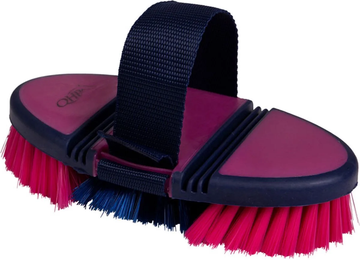 Zachte Borstel Flexibel - Fuchsia Navy de QHP en Rose – photo produit