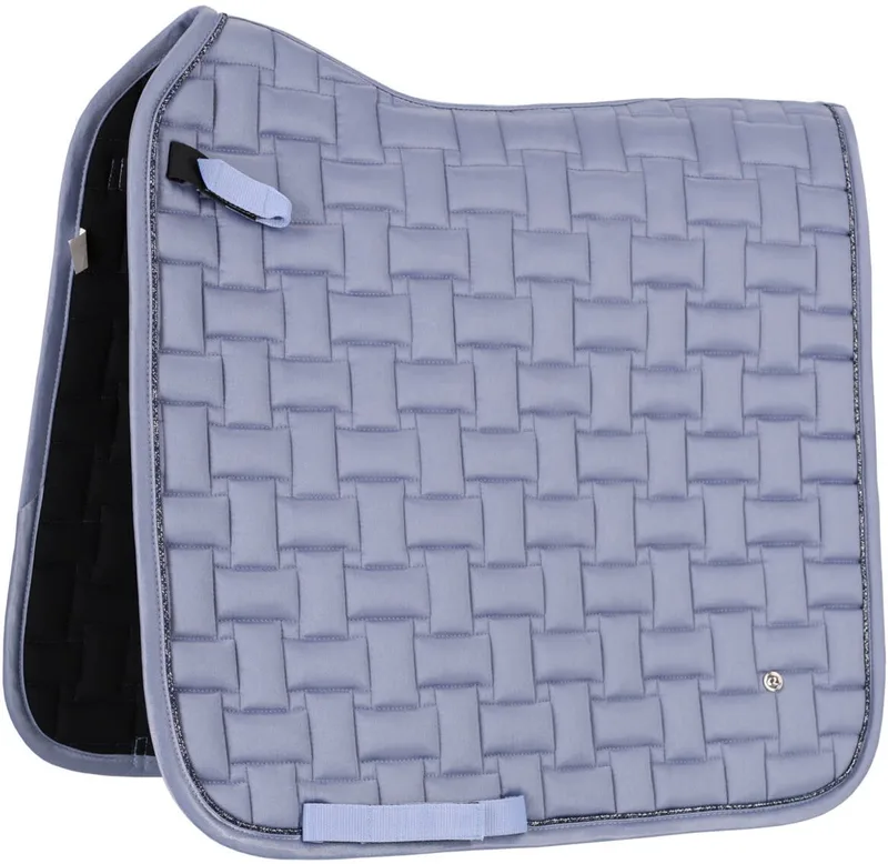 Zadeldek Aubree Misty Blue - Dress Full | Zadeldekje paard de QHP en Bleu – photo produit
