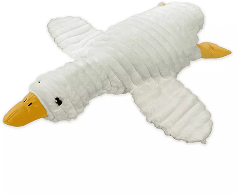 hondenspeelgoed - knuffel - Gans met piep en knisper - 66 cm von Quapas in Weiß – Produktfoto