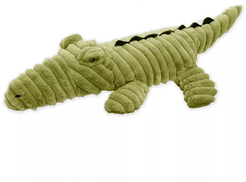 hondenspeelgoed XXL knuffel met piep en knisper alligator krokodil - 91 cm by Quapas in Green – product photo