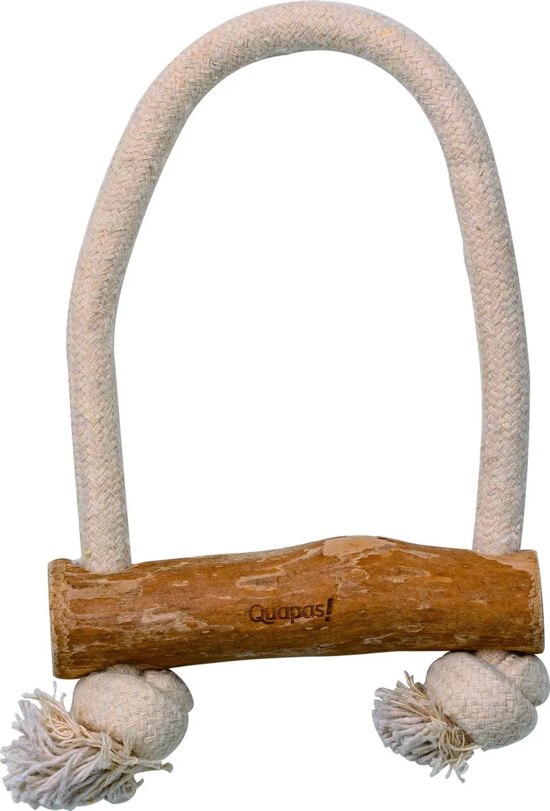 Hondenspeeltje Koffiehout Pull - Hondenspeelgoed - 30x20 cm fra Quapas i Beige – produktbillede