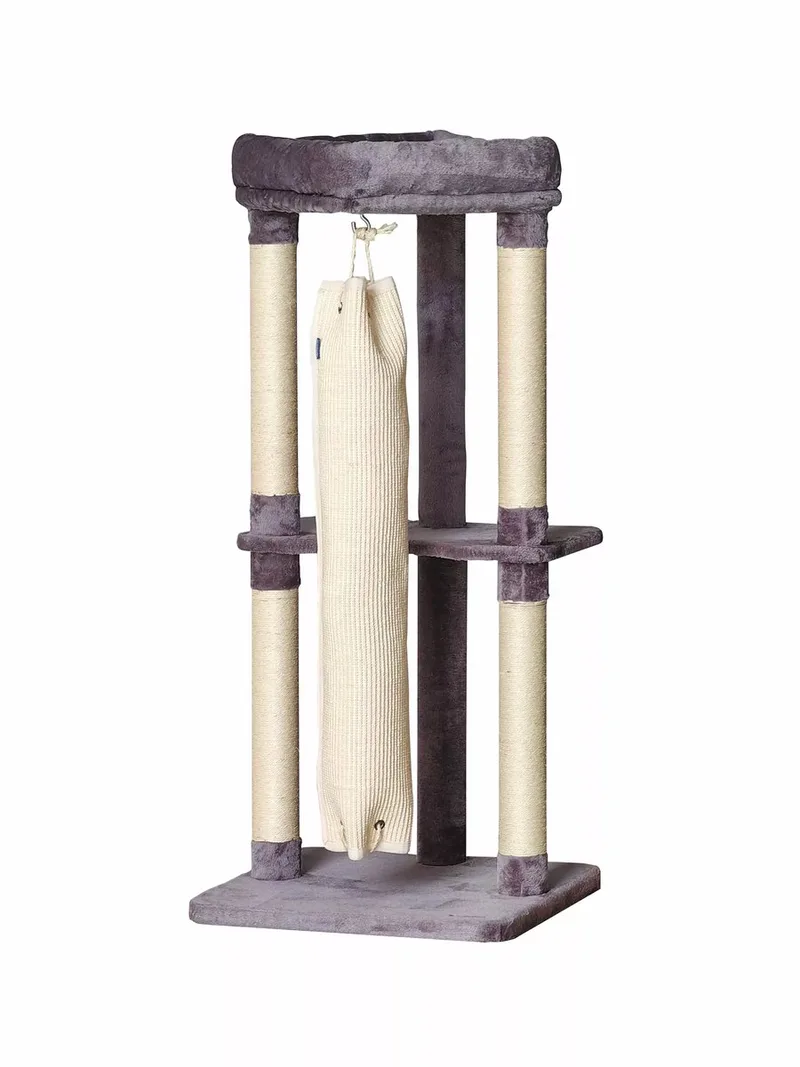 Krabpaal met Klimzak - 60 x 60 x 136cm by Quapas in Grey – product photo
