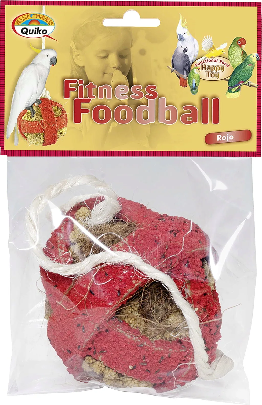 Fitness Foodball Rojo für Ziervögel - 100 g by Quiko – product photo