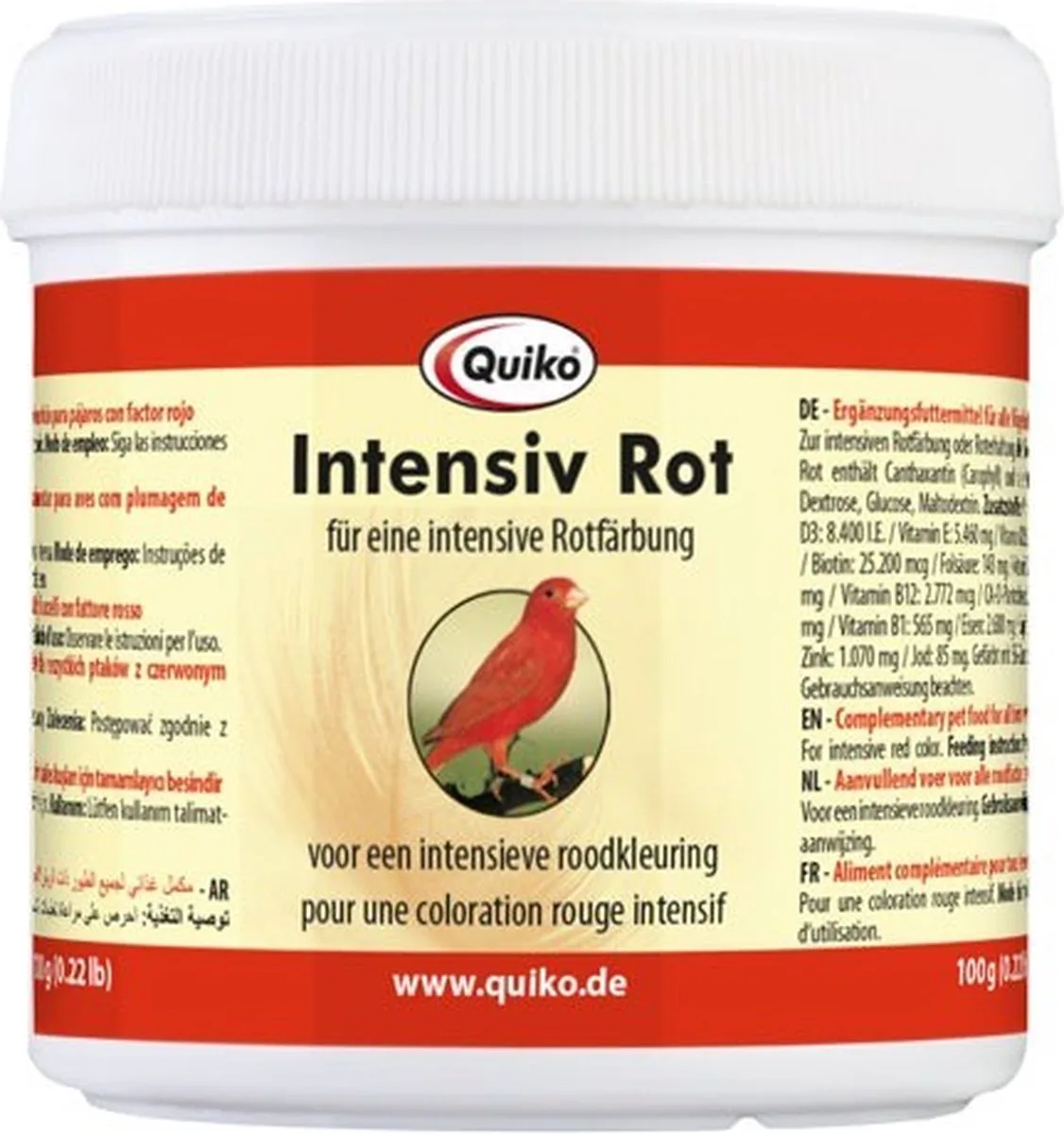 intensief rood 100 gram van Quiko – productfoto