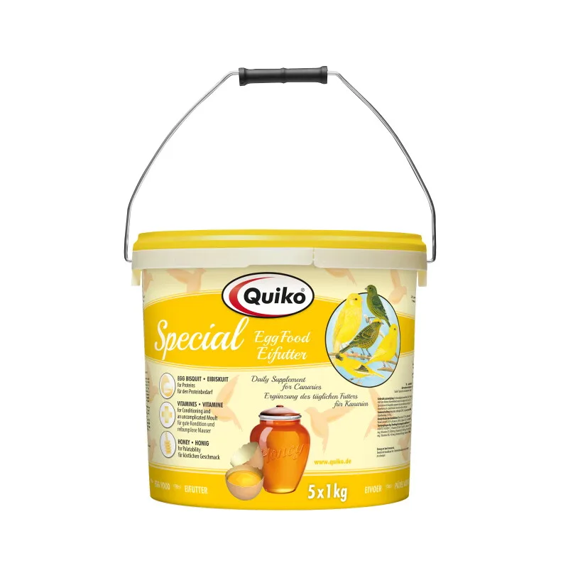 Special Eifutter5 Kg: Kraft- und Aufzuchtfutter für Kanarien und Positurkanarien von Quiko in Regular – Produktfoto