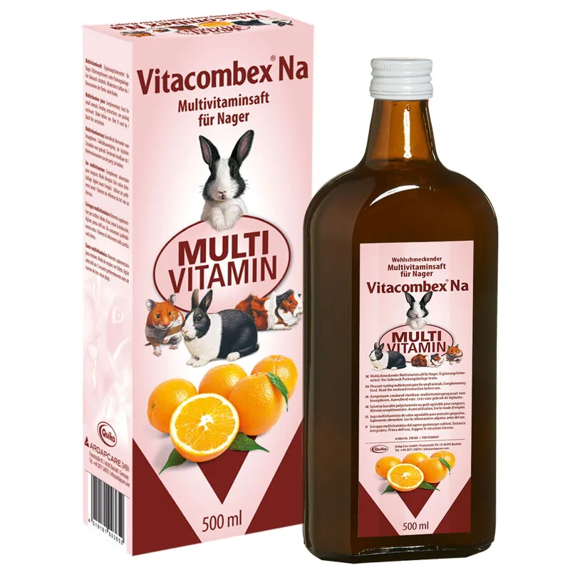 Vitacombex Na 500ml: Multivitaminsaft für Nagetiere från Quiko i Regular – produktbild