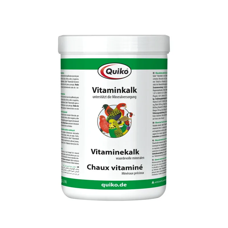 Vitaminkalk 1.000 g: Mineralien für Ziervögel von Quiko in Regular – Produktfoto
