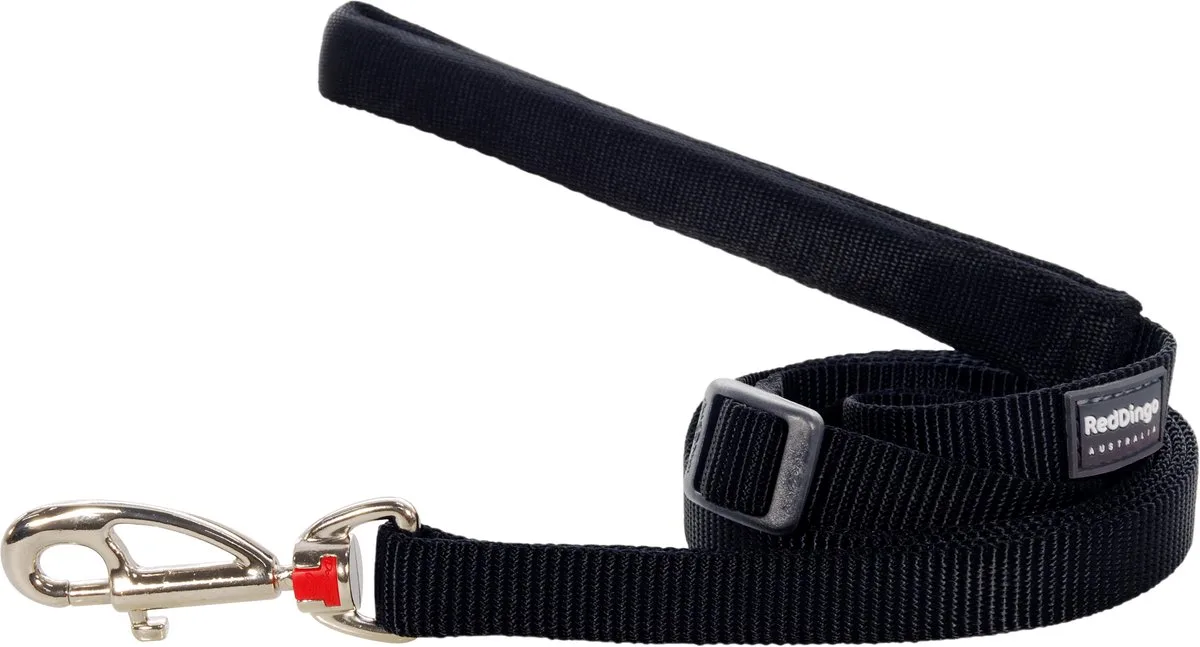 Animal Boulevard L6-zz-bb-12 - Hals- En Leibanden - Hond - Rd Leiband Zwart-xs 12mmx1,8m - Maat: Xs - 200649 de Red Dingo en Noir – photo produit