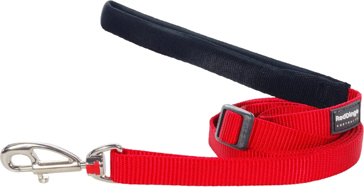 Animal Boulevard L6-zz-re-12 - Hals- En Leibanden - Hond - Rd Leiband Rood-xs 12mmx1,8m - Maat: Xs - 198803 de Red Dingo en Rouge – photo produit