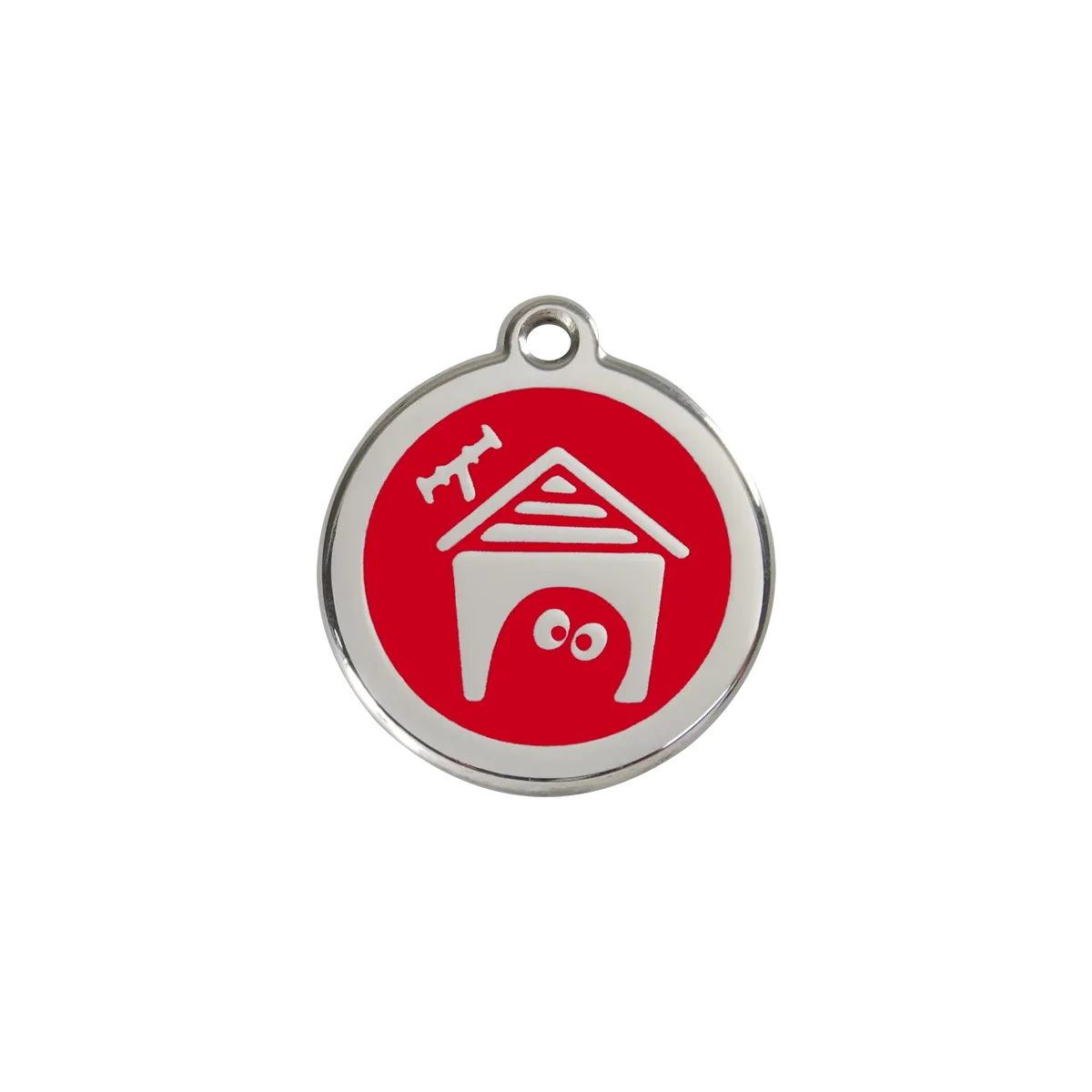 Dog House Red roestvrijstalen hondenpenning small/klein dia. 2 cm RedDingo från Red Dingo – produktbild