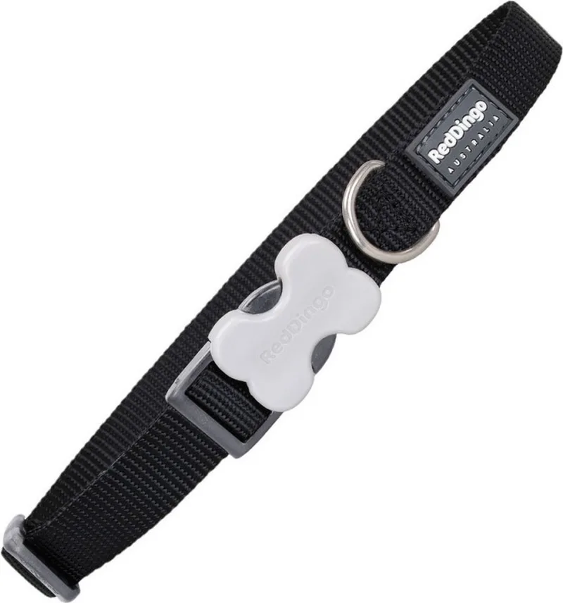Halsband Hond 12mm x 20-32cm DC-ZZ-BB-12 de Red Dingo en Noir – photo produit