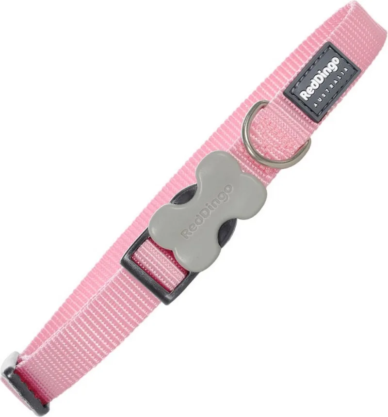 Halsband Hond 12mm x 20-32cm DC-ZZ-PK-12 de Red Dingo en Rose – photo produit