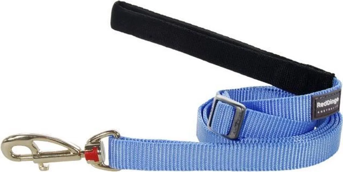 Hondenlijn 20mm 110-180cm L6-ZZ-MB-20 de Red Dingo en Medium Blauw – photo produit
