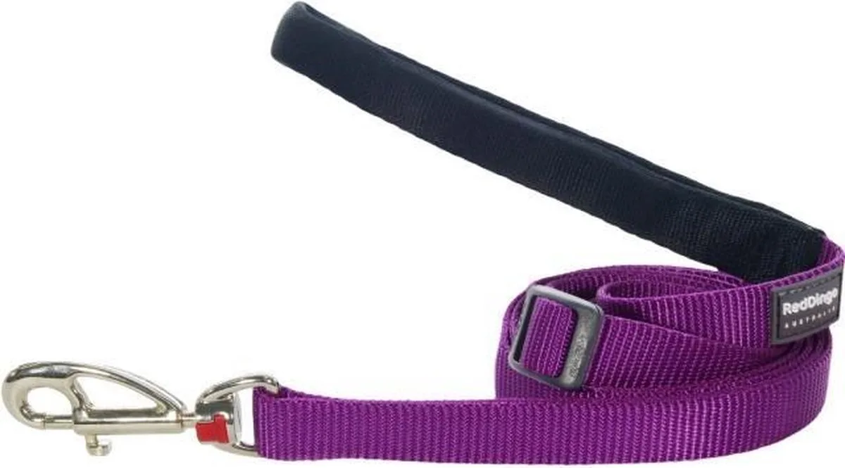 Hondenlijn 20mm 110-180cm L6-ZZ-PU-20 de Red Dingo en Violet – photo produit
