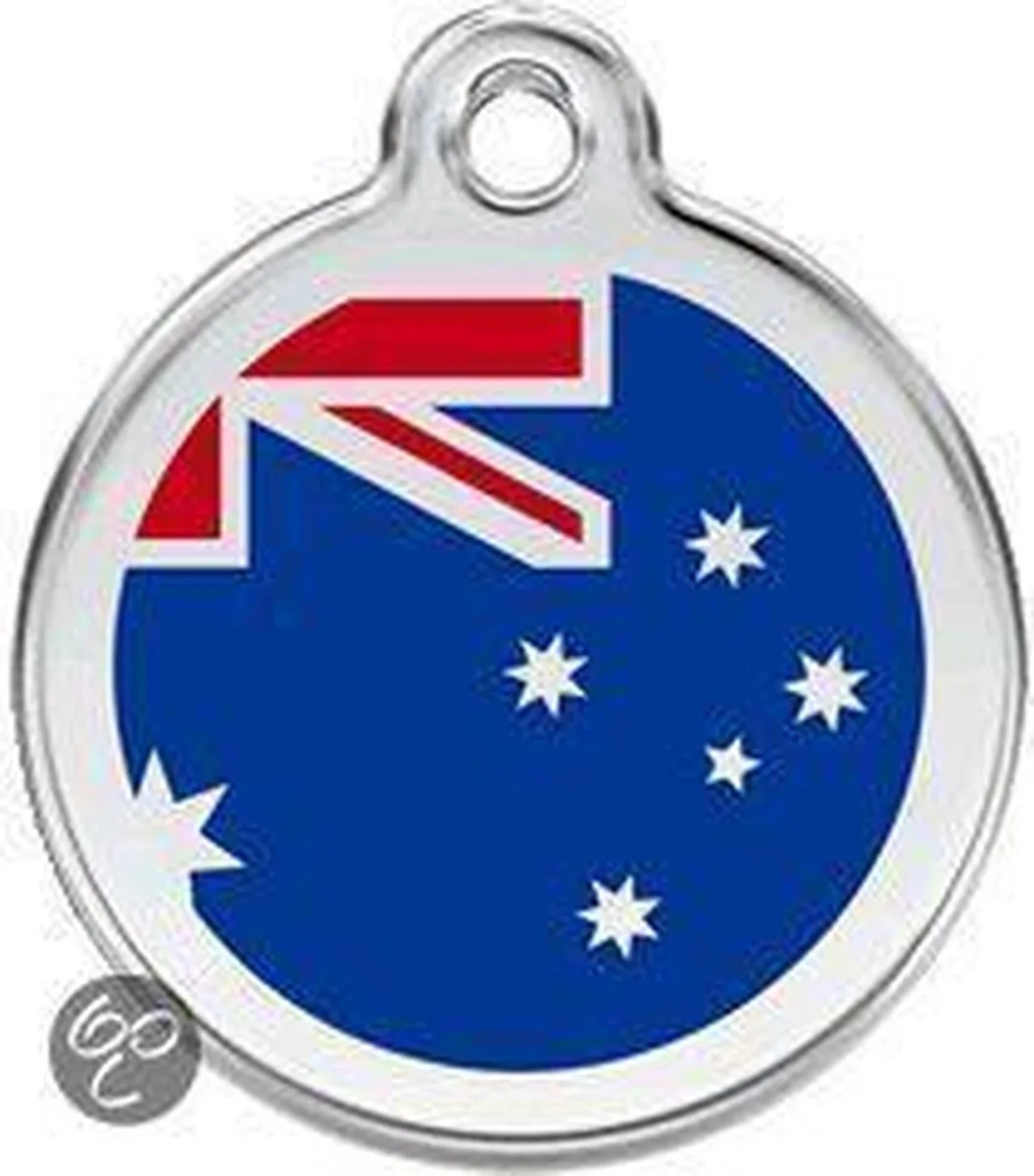 Hondenpenning 20 mm Australië Australische vlag fra Red Dingo i Australië vlag – produktbillede
