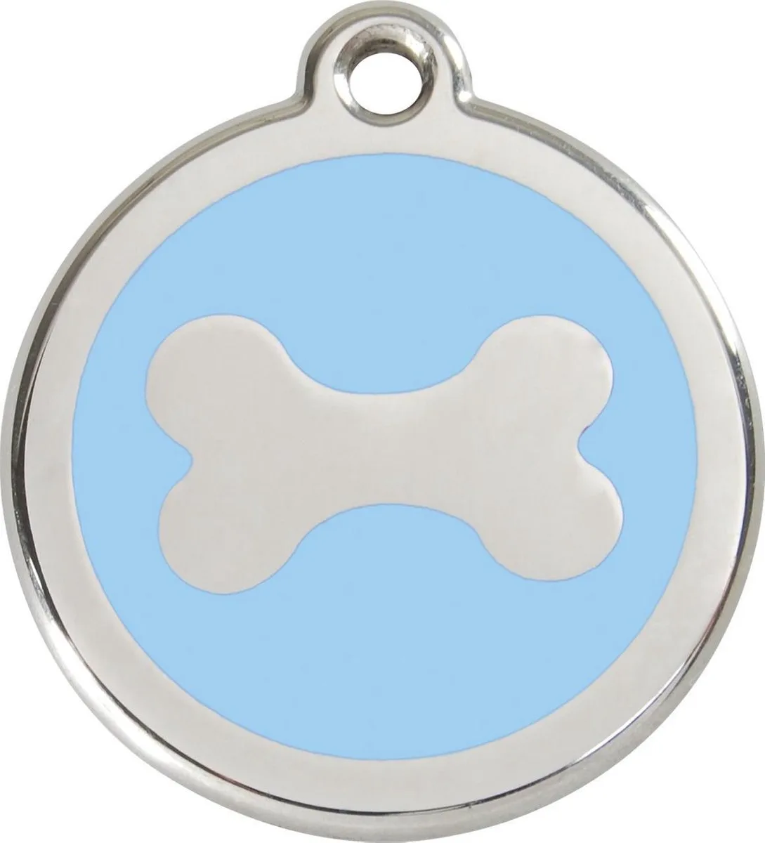Hondenpenning 20 mm bot lichtblauw de Red Dingo en Bleu – photo produit