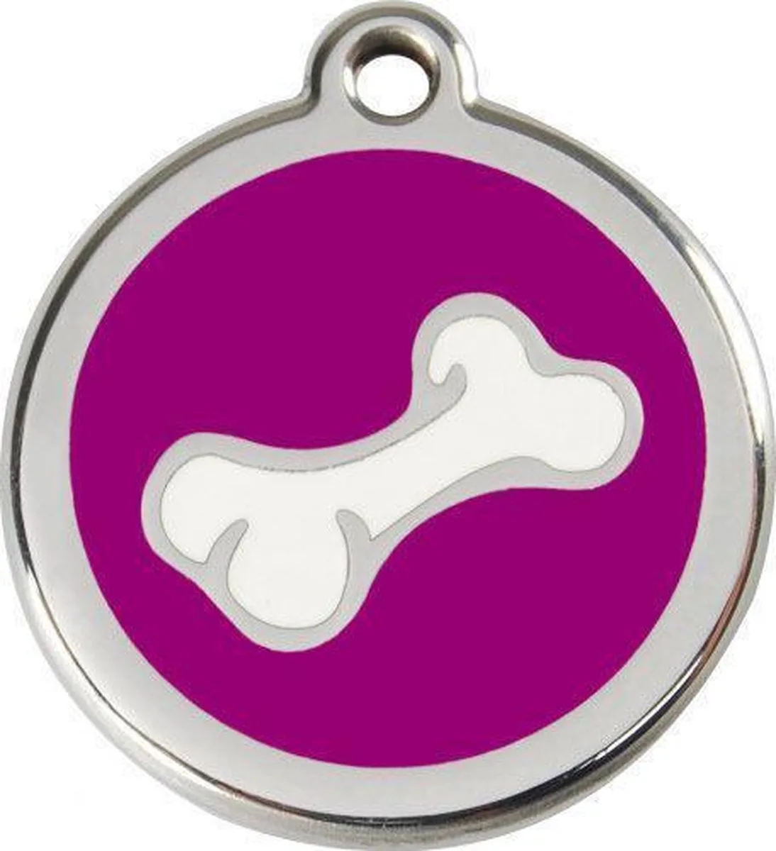 Hondenpenning 20 mm botje paars by Red Dingo in Paars met botje – product photo