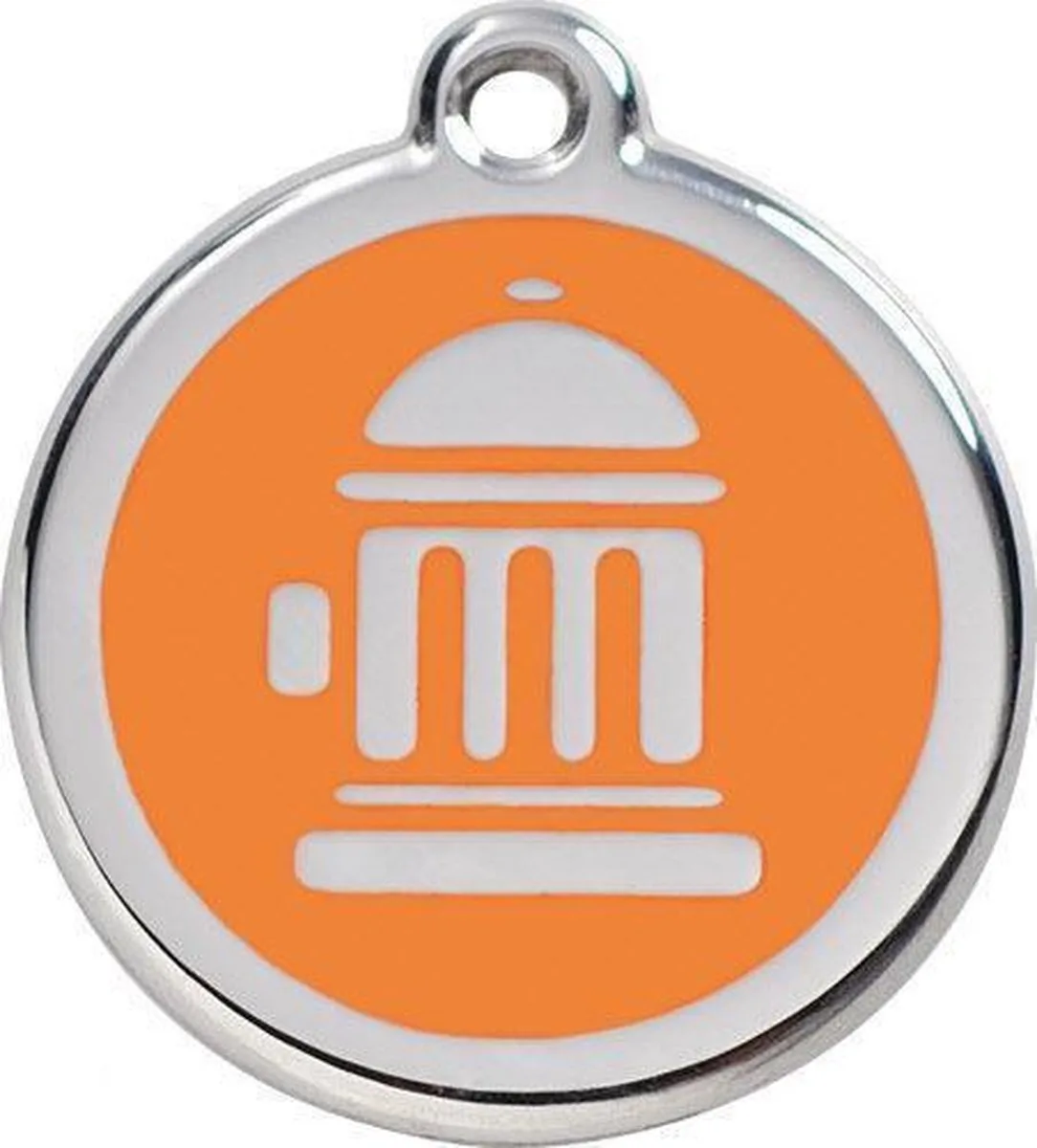 Hondenpenning 20 mm brandkraan de Red Dingo en Orange – photo produit