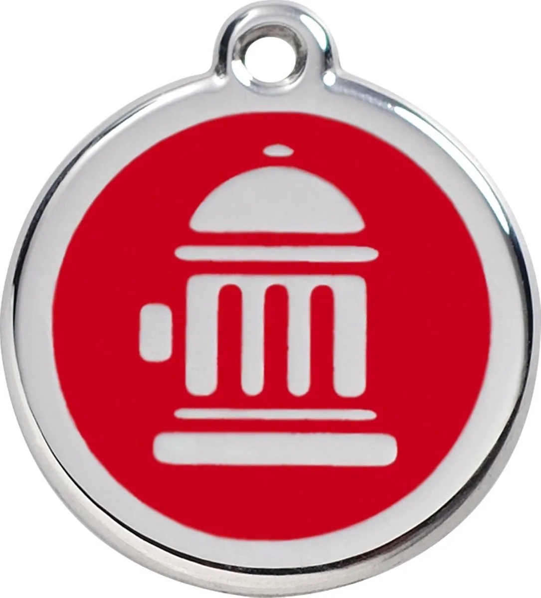 Hondenpenning 20 mm brandkraan von Red Dingo in Rot – Produktfoto