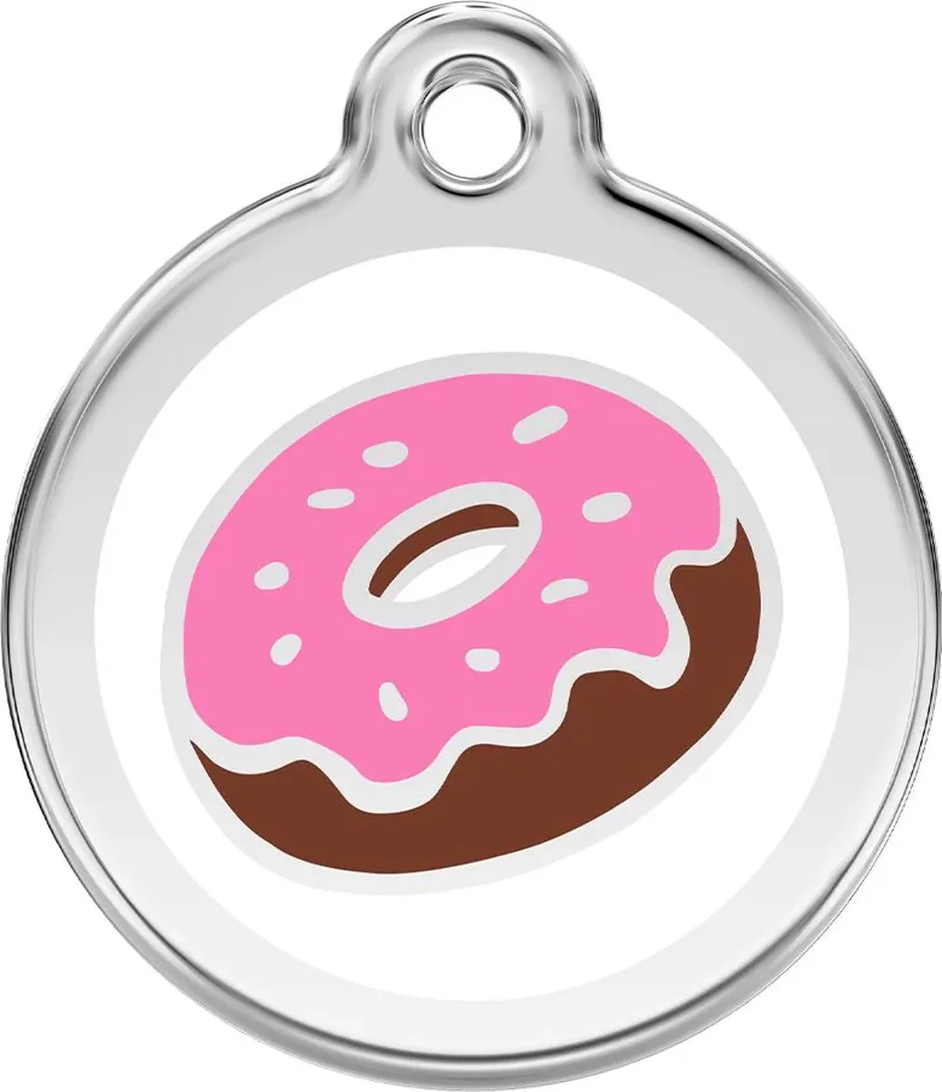 Hondenpenning 20 mm van Red Dingo in Donut – productfoto