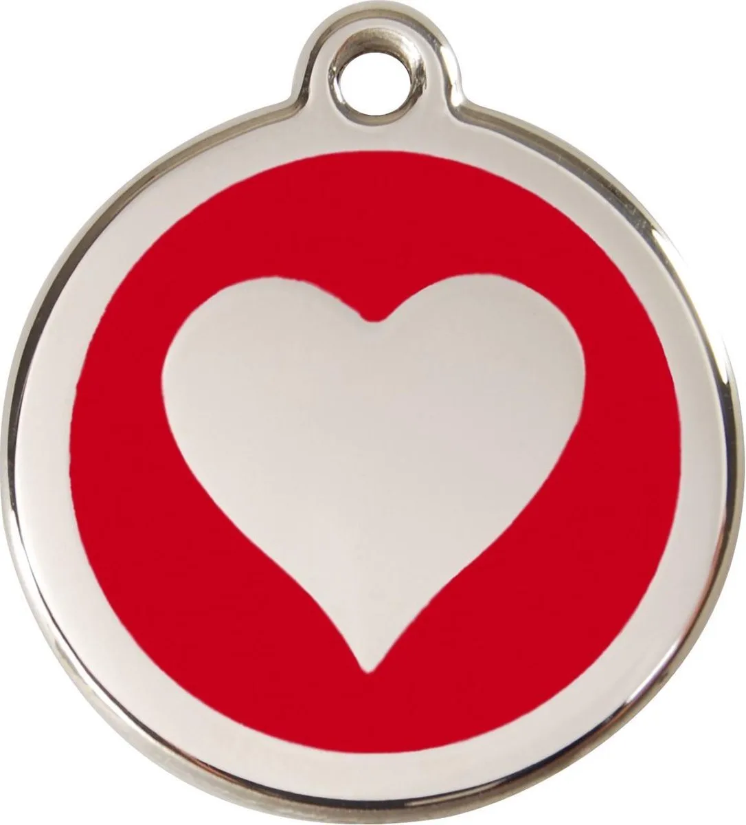 Hondenpenning 20 mm hart by Red Dingo in Red – product photo