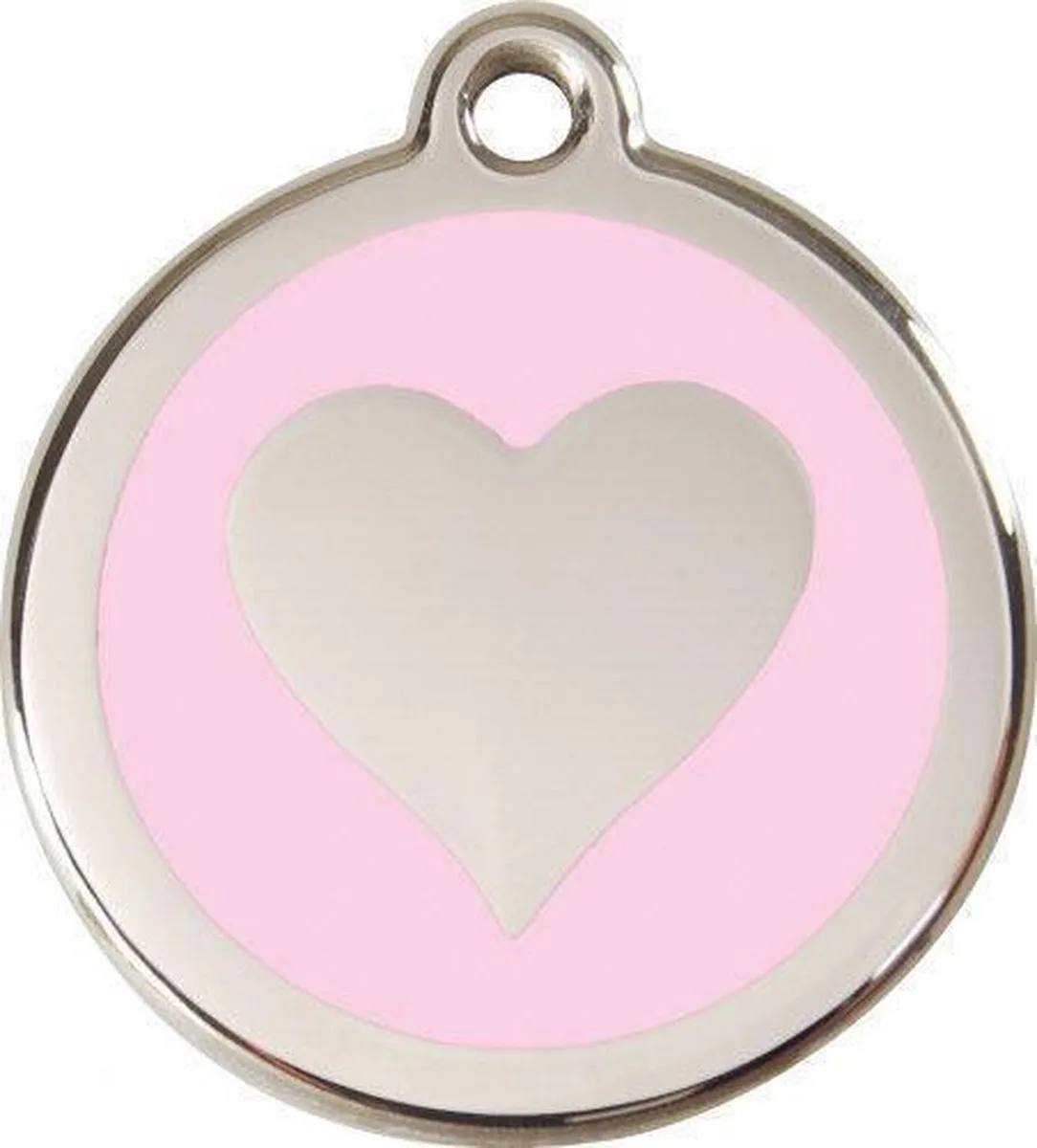 Hondenpenning 20 mm hart de Red Dingo en Rose – photo produit