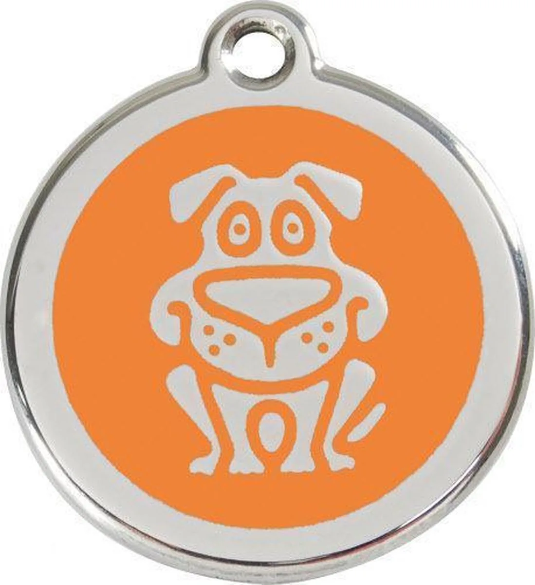 Hondenpenning 20 mm hond de Red Dingo en Orange – photo produit
