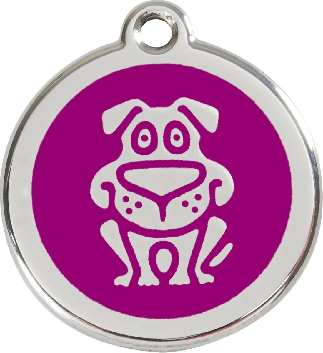 Hondenpenning 20 mm hond by Red Dingo in Purple – product photo