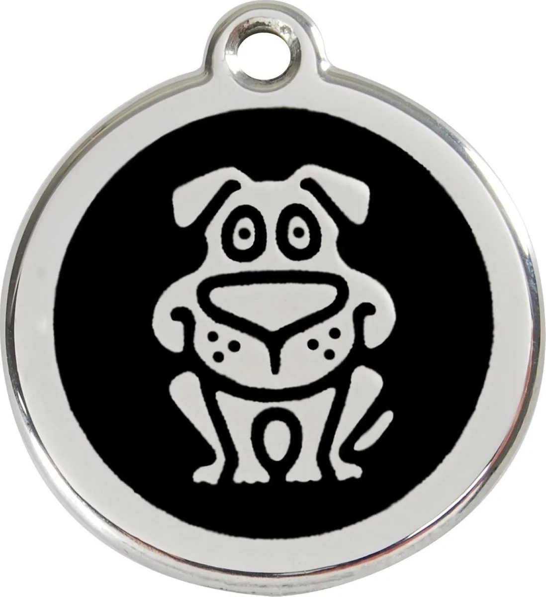 Hondenpenning 20 mm hond von Red Dingo in Schwarz – Produktfoto