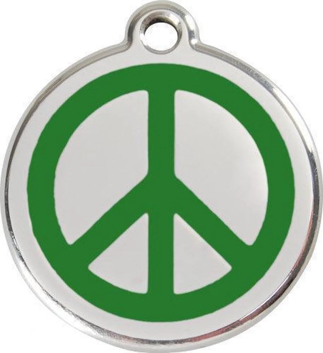 Hondenpenning 20 mm peace by Red Dingo in Green – product photo